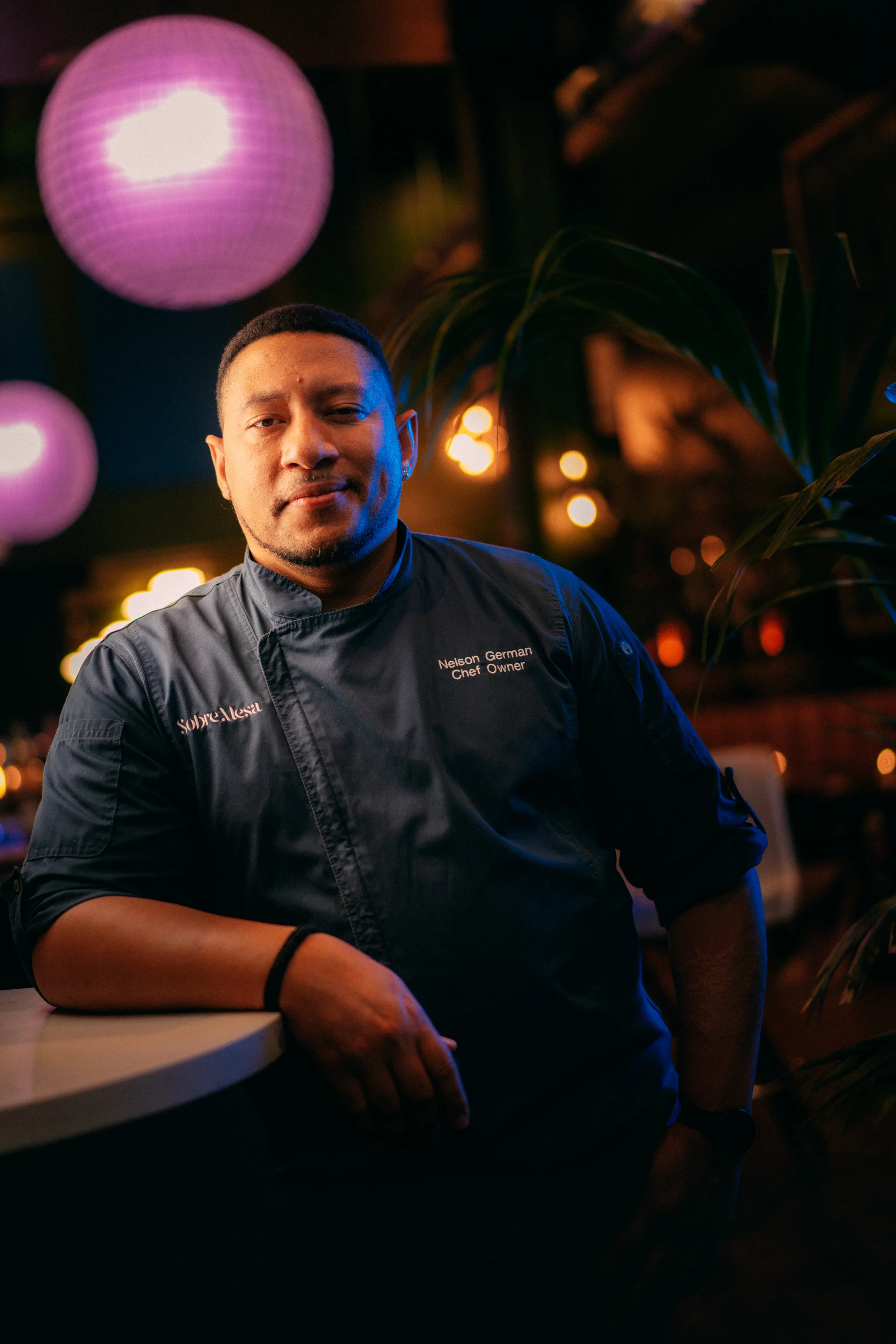 Chef Nelson German inside Sobre Mesa